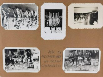 Afrikakorps, Fotoalbum eines Angehörigen der "Panzer Gruppe Afrika " 36 Fotos mit ebendiesem Bezug,unter anderem Rommel,  dazu eine POW Postkarte.