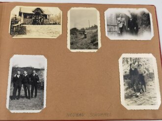 Afrikakorps, Fotoalbum eines Angehörigen der "Panzer Gruppe Afrika " 36 Fotos mit ebendiesem Bezug,unter anderem Rommel,  dazu eine POW Postkarte.