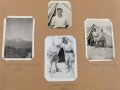 Afrikakorps, Fotoalbum eines Angehörigen der "Panzer Gruppe Afrika " 36 Fotos mit ebendiesem Bezug,unter anderem Rommel,  dazu eine POW Postkarte.