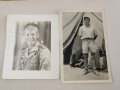 Afrikakorps, Fotoalbum eines Angehörigen der "Panzer Gruppe Afrika " 36 Fotos mit ebendiesem Bezug,unter anderem Rommel,  dazu eine POW Postkarte.