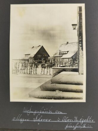 Luftwaffe, Fotoalbum eines Angehörigen im Fliegerhorst Vechta in Oldenburg. 58 Fotos, meist sauber beschriftet