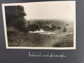 Luftwaffe, Fotoalbum eines Angehörigen im Fliegerhorst Vechta in Oldenburg. 58 Fotos, meist sauber beschriftet