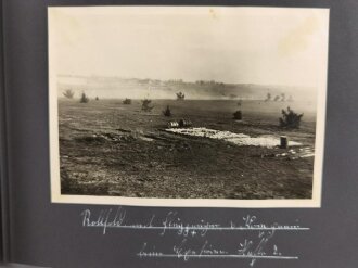 Luftwaffe, Fotoalbum eines Angehörigen im Fliegerhorst Vechta in Oldenburg. 58 Fotos, meist sauber beschriftet