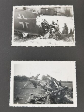 Luftwaffe, Fotoalbum eines Angehörigen im Fliegerhorst Vechta in Oldenburg. 58 Fotos, meist sauber beschriftet