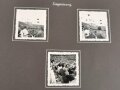 Olympische Spiele 1936 Berlin. Fotoalbum mit insgesamt 63 Fotos und Ansichtskarten, davon einige Kauffotos.