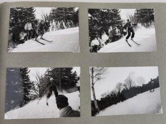 Olympische Winterspiele 1936 Garmisch. Fotoalbum mit insgesamt 103 Fotos. Es handelt sich hierbei meiner Meinung nach um neuzeitliche Abzüge bzw. vergrösserungen von originalen Dias und Fotos.