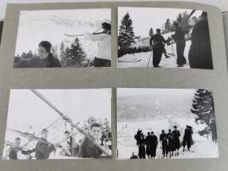 Olympische Winterspiele 1936 Garmisch. Fotoalbum mit insgesamt 103 Fotos. Es handelt sich hierbei meiner Meinung nach um neuzeitliche Abzüge bzw. vergrösserungen von originalen Dias und Fotos.