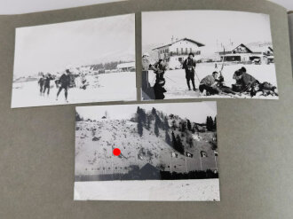 Olympische Winterspiele 1936 Garmisch. Fotoalbum mit insgesamt 103 Fotos. Es handelt sich hierbei meiner Meinung nach um neuzeitliche Abzüge bzw. vergrösserungen von originalen Dias und Fotos.