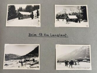 Olympische Winterspiele 1936 Garmisch. Fotoalbum mit insgesamt 103 Fotos. Es handelt sich hierbei meiner Meinung nach um neuzeitliche Abzüge bzw. vergrösserungen von originalen Dias und Fotos.