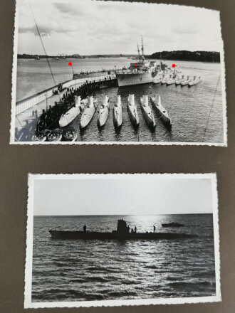 Kriegsmarine, Fotoalbum mit insgesamt 146 Fotos in neuzeitlichem Album