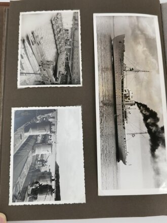 Kriegsmarine, Fotoalbum mit insgesamt 146 Fotos in neuzeitlichem Album