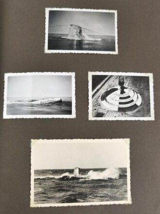 Kriegsmarine, Fotoalbum mit insgesamt 146 Fotos in neuzeitlichem Album