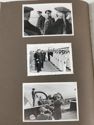 Kriegsmarine, Fotoalbum mit insgesamt 146 Fotos in neuzeitlichem Album