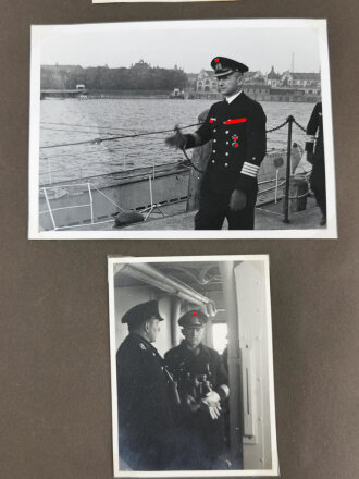 Kriegsmarine, Fotoalbum mit insgesamt 146 Fotos in neuzeitlichem Album