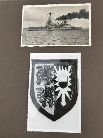 Kriegsmarine, Fotoalbum mit insgesamt 146 Fotos in neuzeitlichem Album