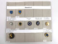 Deutschland nach 1945, Sammlung  9 Stück Abzeichen zum Thema " Gesundheit " jeweils komplett mit Nadel bzw. Nadelsystem