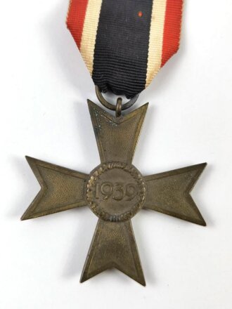 Kriegsverdienstkreuz 2. Klasse 1939 ohne Schwerter am Band, Buntmetall