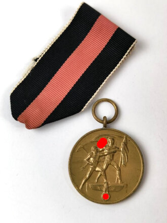 Anschlussmedaille 1. Oktober 1938 mit Band, sehr guter...