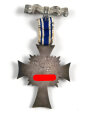 Ehrenkreuz der Deutschen Mutter ( Mutterkreuz ) in Silber an einer Ansteckbrosche