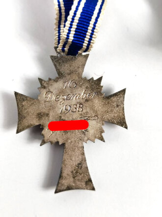 Ehrenkreuz der Deutschen Mutter ( Mutterkreuz ) in Silber am Band