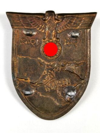 Krimschild 1941/42 Eisen bronziert, Splinte fehlen