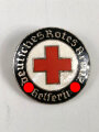 Deutsches Rotes Kreuz III.Reich, Brosche "Helferin" Die versilberung des rechten Hakenkreuzes fehlt fast vollständig