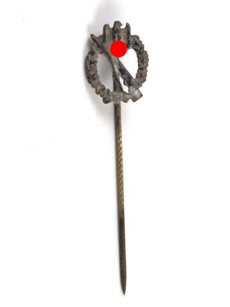 Miniatur, Infanteriesturmabzeichen Silber, Größe 16 mm an Nadel