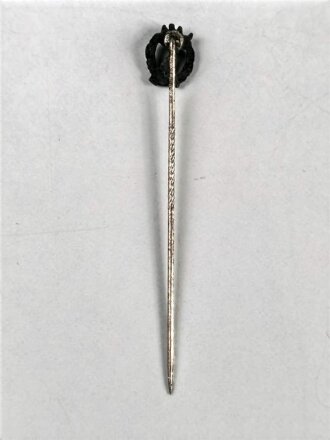 Miniatur, Infanteriesturmabzeichen Silber, Größe 9 mm an Nadel