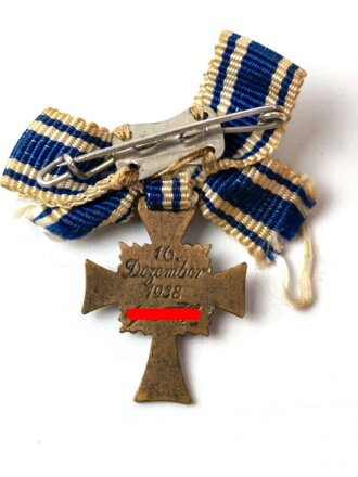 Miniatur, Ehrenkreuz der Deutschen Mutter in Bronze, Größe 16mm