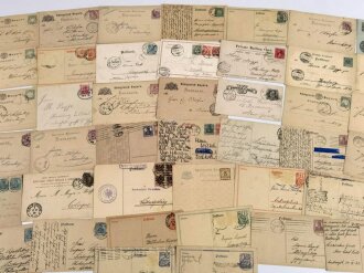 Konvolut 42 zivile Postkarten aus verschiedenen Nachlässen