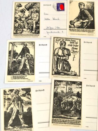 Konvolut 12 Feldpostkarten meist III.Reich aus verschiedenen Nachlässen