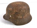 Heer, Stahlhelm  Modell 1940. Ungereinigter Bodenfund