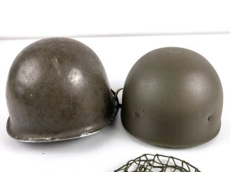 Österreich, Stahlhelm frühes Bundesheer. Ehemalige U.S. Glocke aus dem 2.Weltkrieg, leicht modifiziert und mit neuem Liner weitergetragen