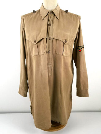 Waffen SS, Tropenhemd für Mannschaften. Stark...