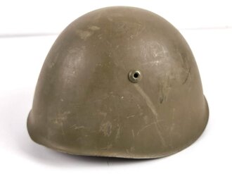 Italien 2. Weltkrieg, Stahlhelm M33 , Originallack und Kinnriemen.