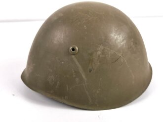 Italien 2. Weltkrieg, Stahlhelm M33 , Originallack und Kinnriemen.