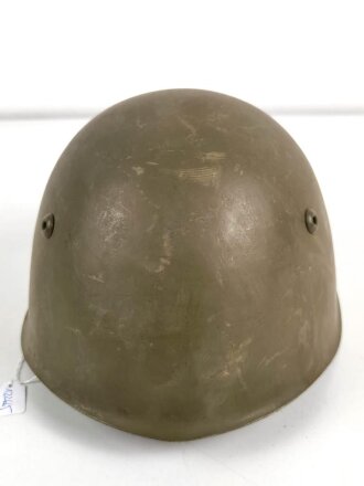 Italien 2. Weltkrieg, Stahlhelm M33 , Originallack und Kinnriemen.