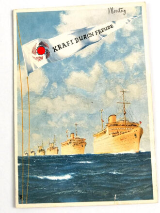 NS Gemeinschaft Kraft durch Freude, Speisefolge " Norwegenfahrt Robert Ley" , datiert 1939