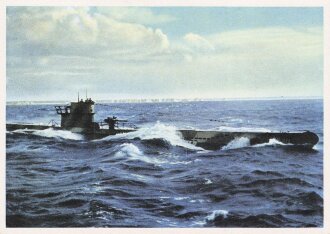 Ansichtskarte "Deutsche U- Boote jagen auf den Weltmeeren"