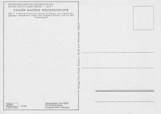Ansichtskarte "Panzer machen Weltgeschichte"