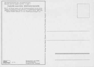 Ansichtskarte "Panzer machen Weltgeschichte"