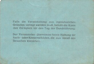 NSRL Fußball Eintrittskarte, Stadion Köln, Schalke 04 - VFL. 99, 23. August 19?