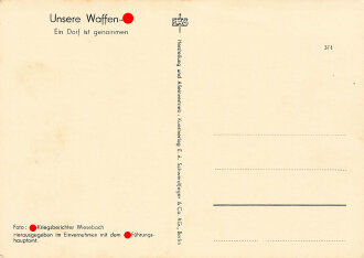 Ansichtskarte "Unsere Waffen SS,   Ein Dorf ist...