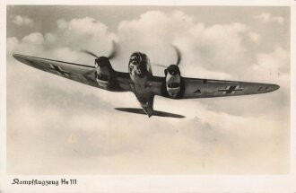Ansichtskarte "Kampfflugzeug He111"