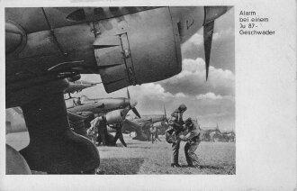 Ansichtskarte "Alarm bei einem Ju 87- Geschwader"