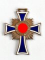 Ehrenkreuz der Deutschen Mutter ( Mutterkreuz ) in Bronze. Hakenkreuz leicht gedreht