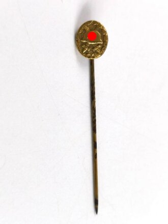 Miniatur, Verwundetenabzeichen in Gold, Größe 9mm
