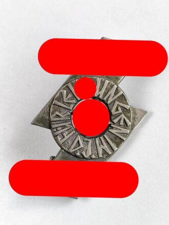 Deutsches Jungvolk Leistungsabzeichen in Silber,  Hersteller  M1/15 und Verleihungszahl 81261