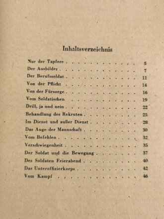 "Der Unteroffizier" Herausgegeben im Auftrag des Oberkommandos des Heeres, 1943, 47 Seiten, DIN A5