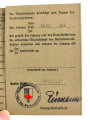 Reichskolonialbund "Mitgliedskarte" Gauverband Hessen-Nassau, datiert 1937